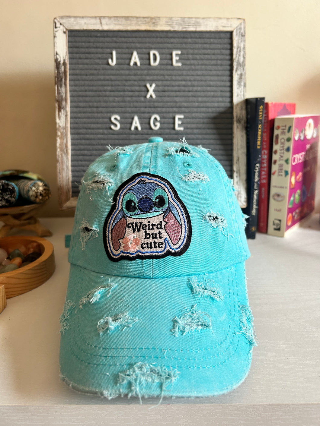 Lilo Distressed Dad Cap