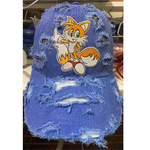 Tails Distressed Dad Cap
